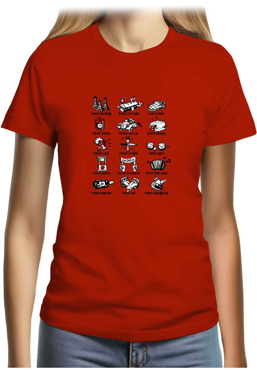 T-Shirt Femme French Symbol