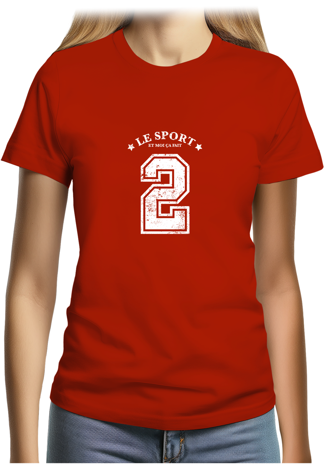 T-Shirt Femme Le sport et moi ça fait 2