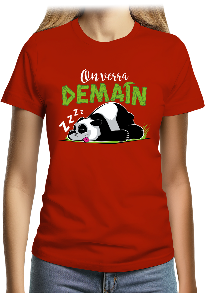 T-Shirt Femme On verra demain