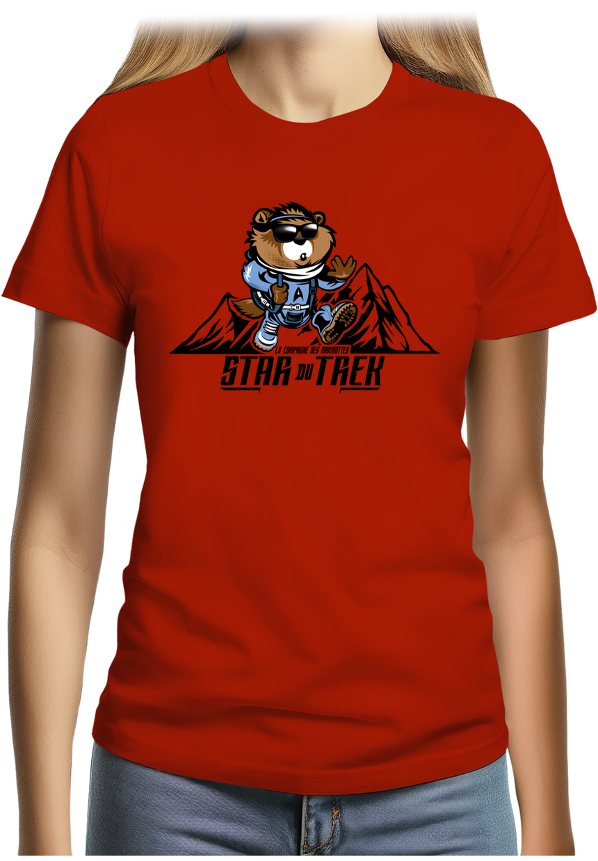 T-Shirt Femme La star du trek
