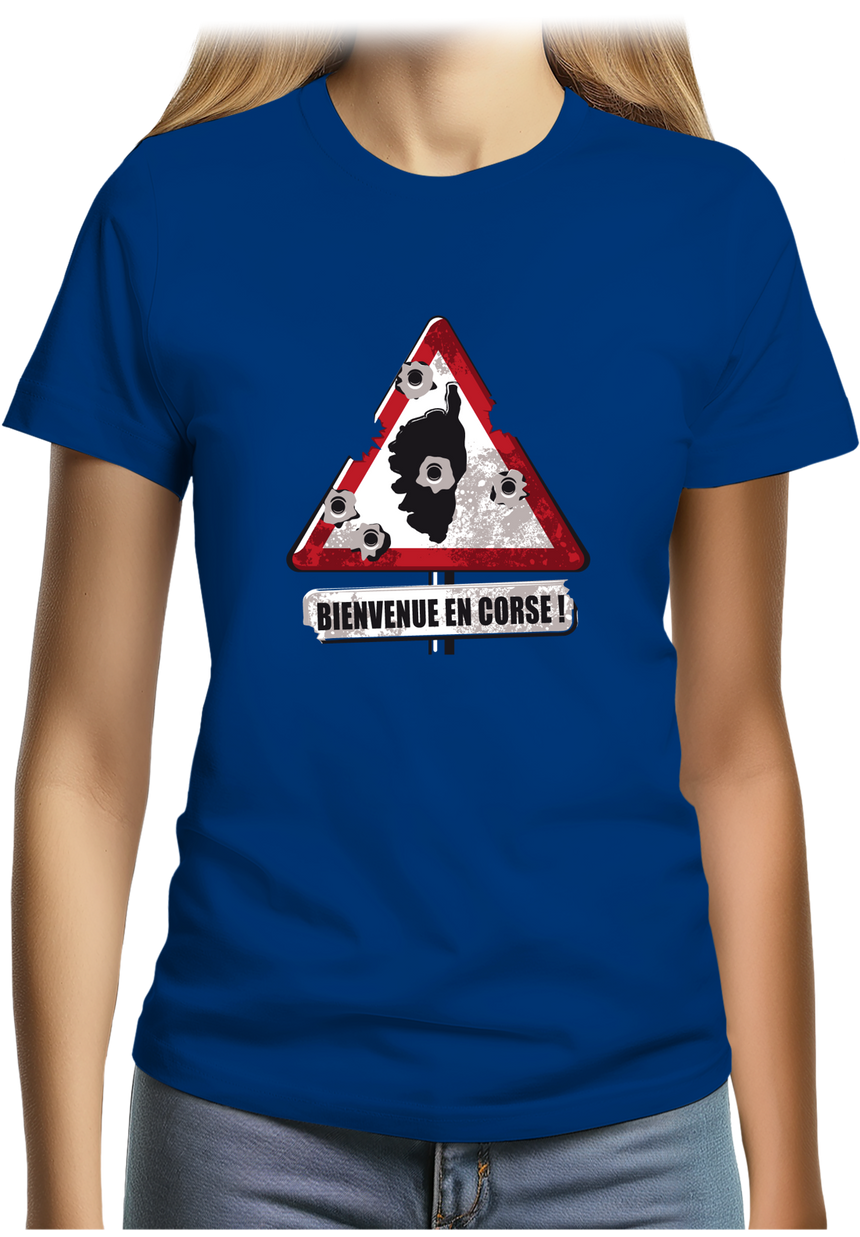 T-Shirt Femme Bienvenue en Corse !