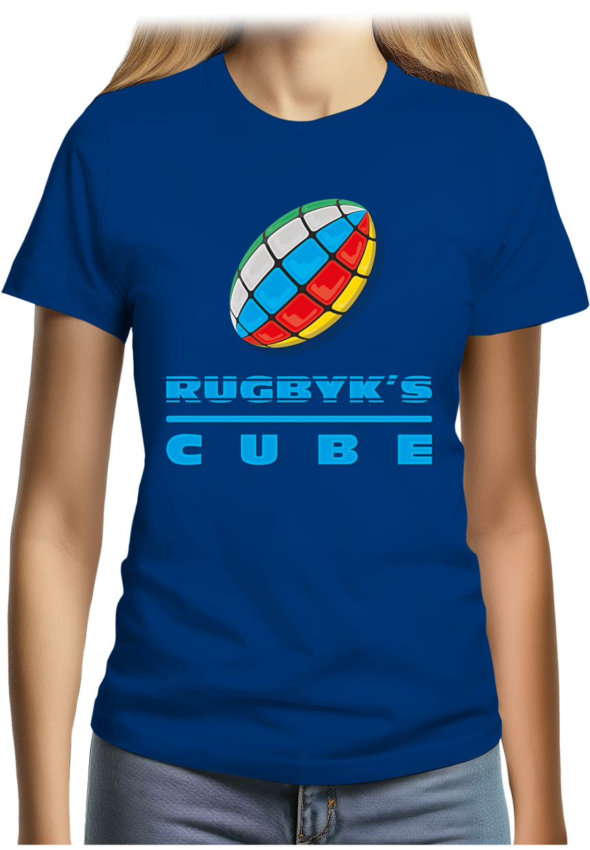 T-Shirt Femme Rugby cube