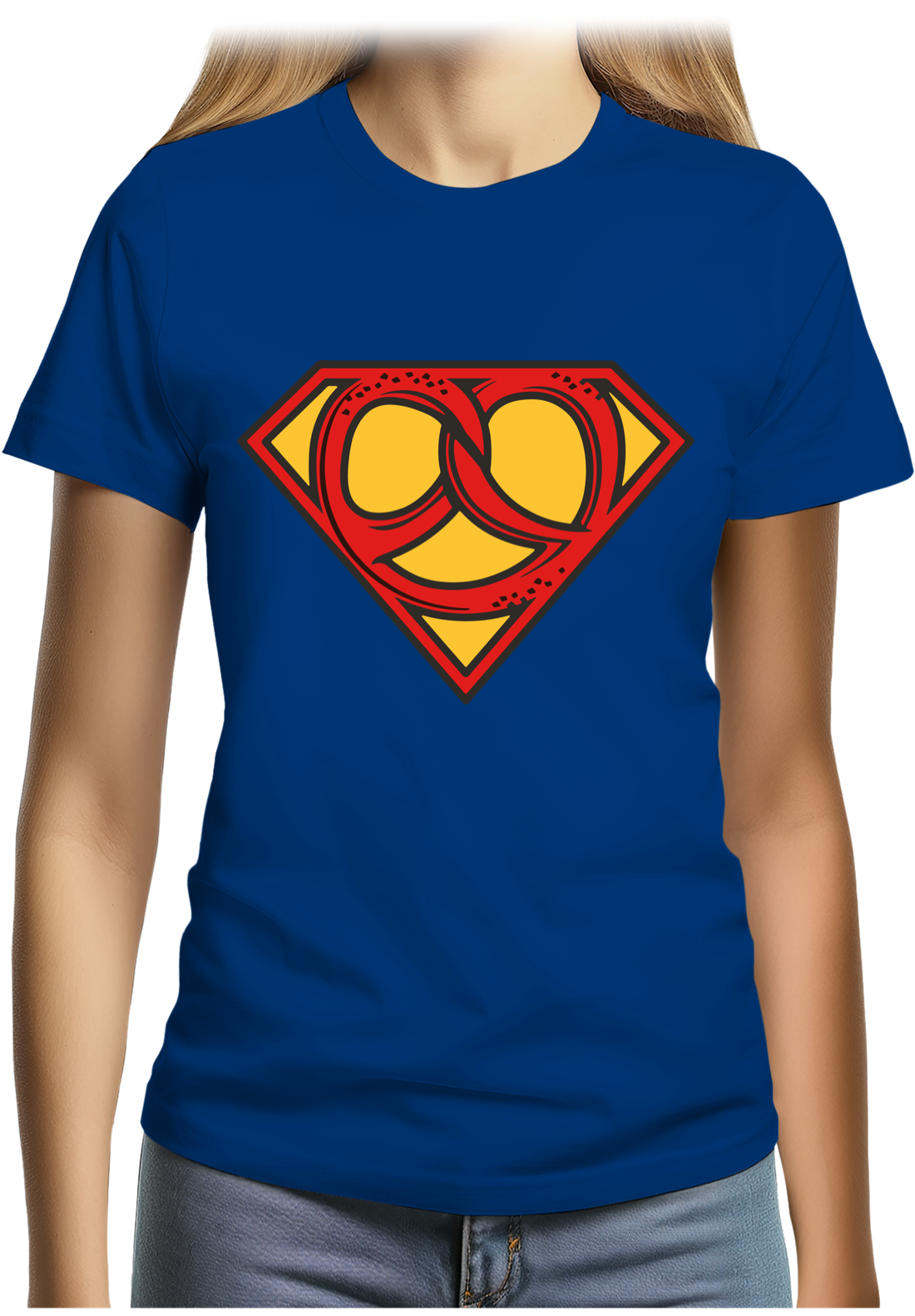T-Shirt Femme Super héros Alsacien