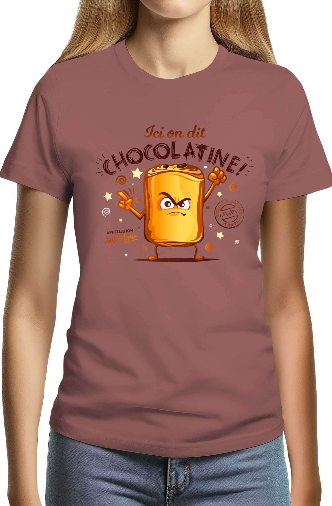 T-shirt Femme Chocolatine