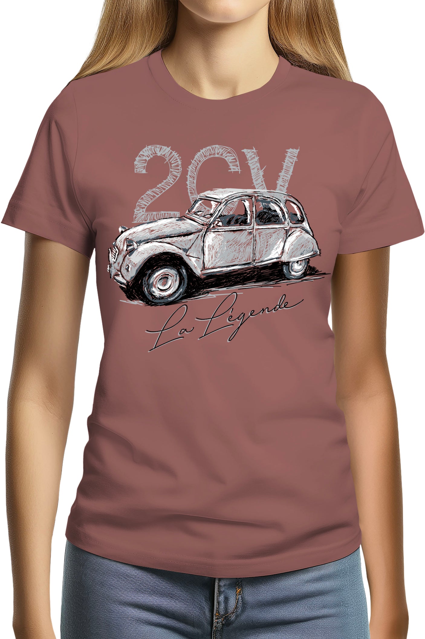 T-Shirt Femme La deuch en crayonné