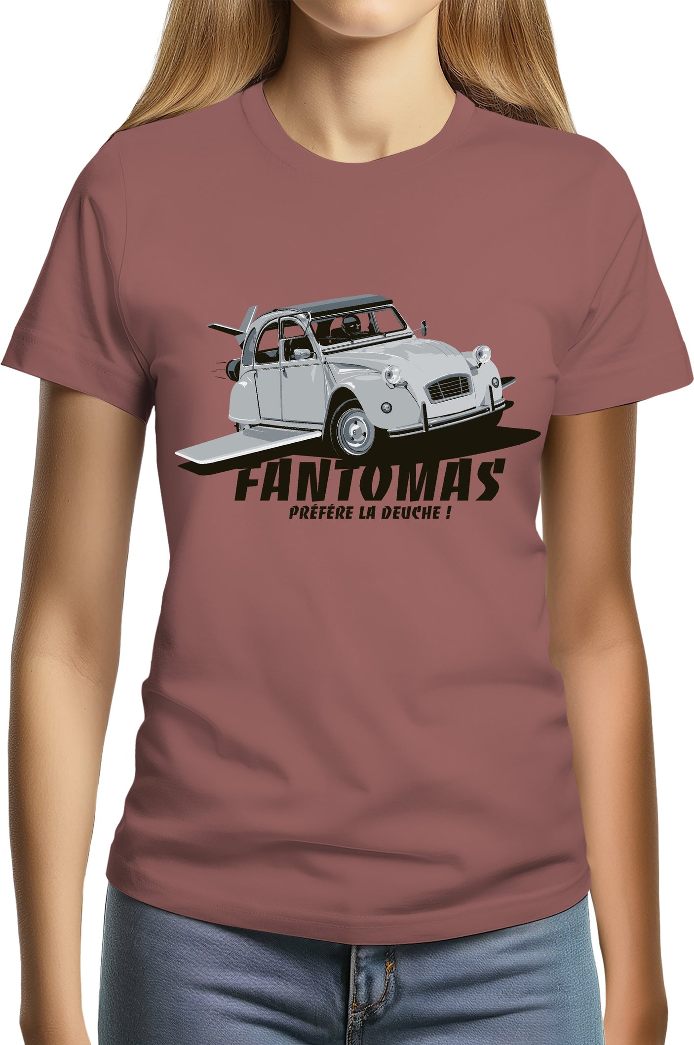 T-Shirt Femme Fantomas préfère la deuch