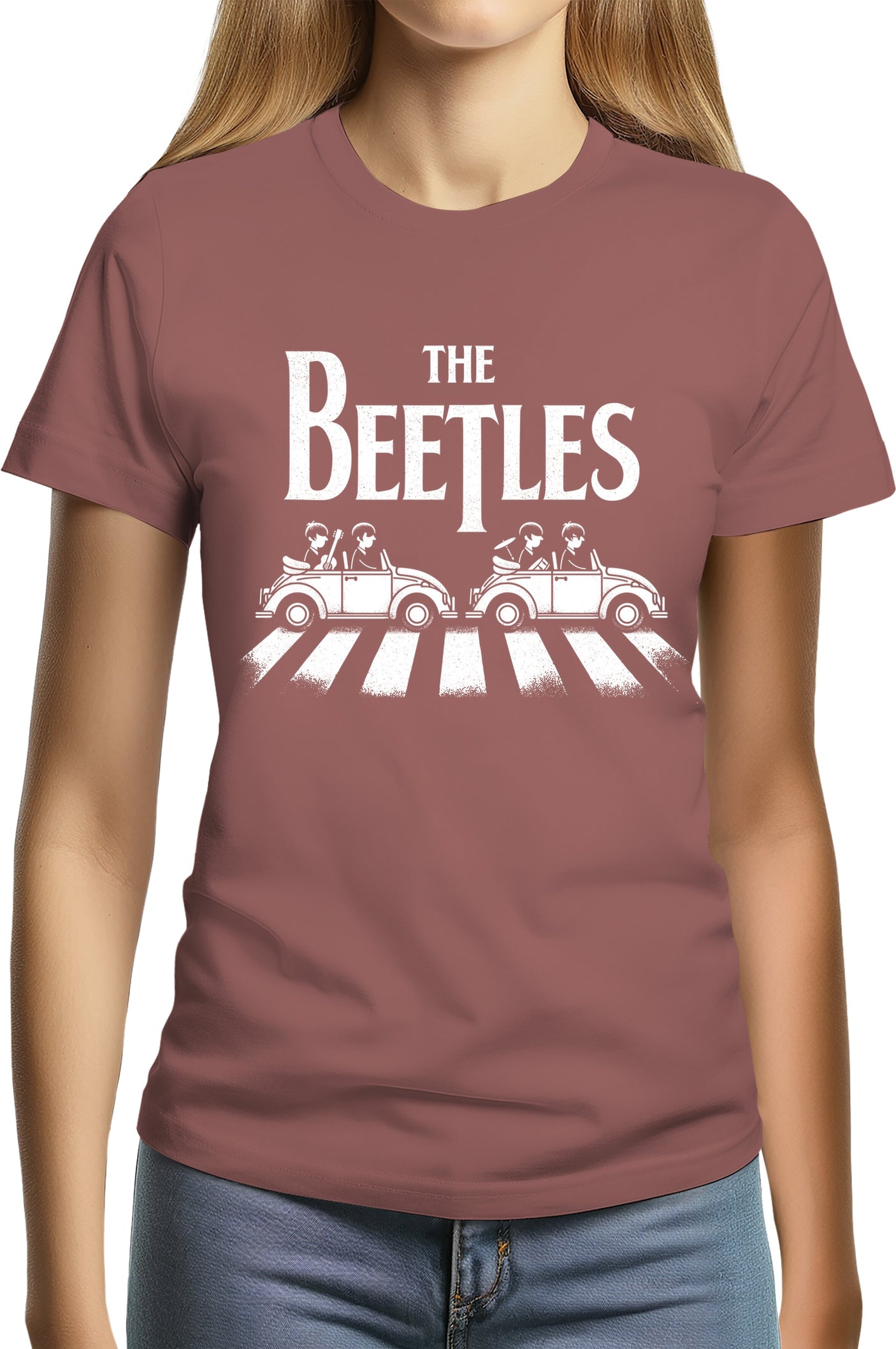 T-Shirt Femme The beetles, coccinelle qui traverse