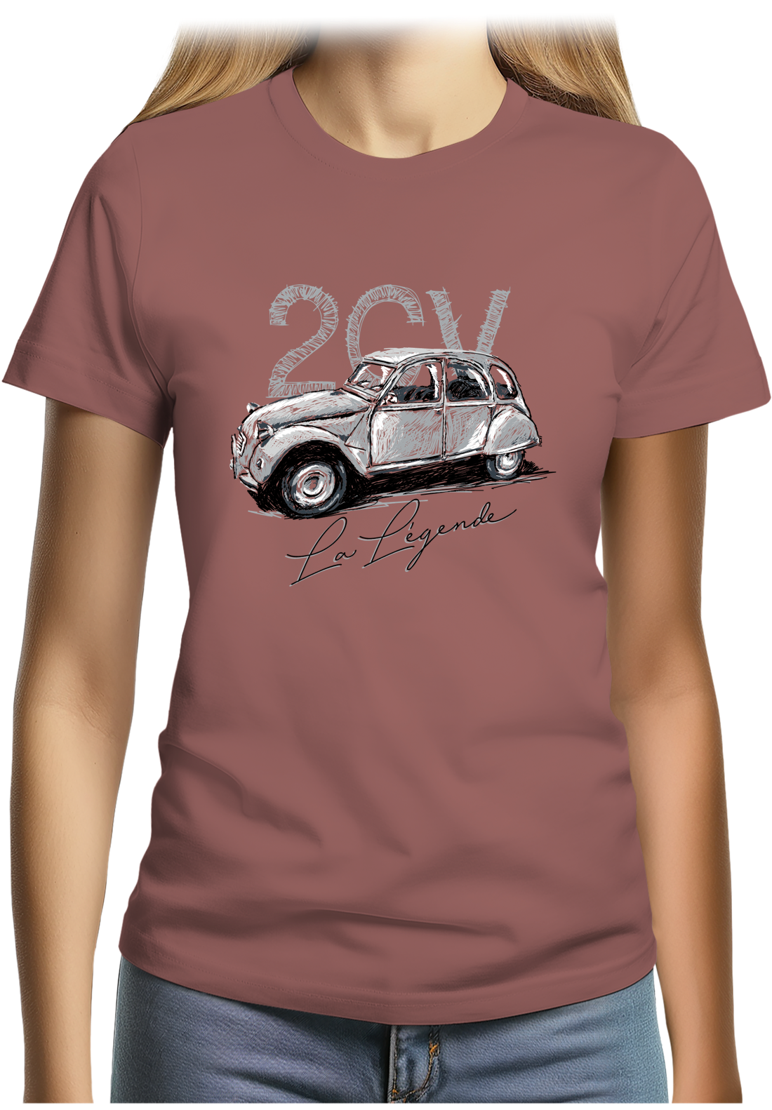 T-Shirt Femme La deuch en dessin