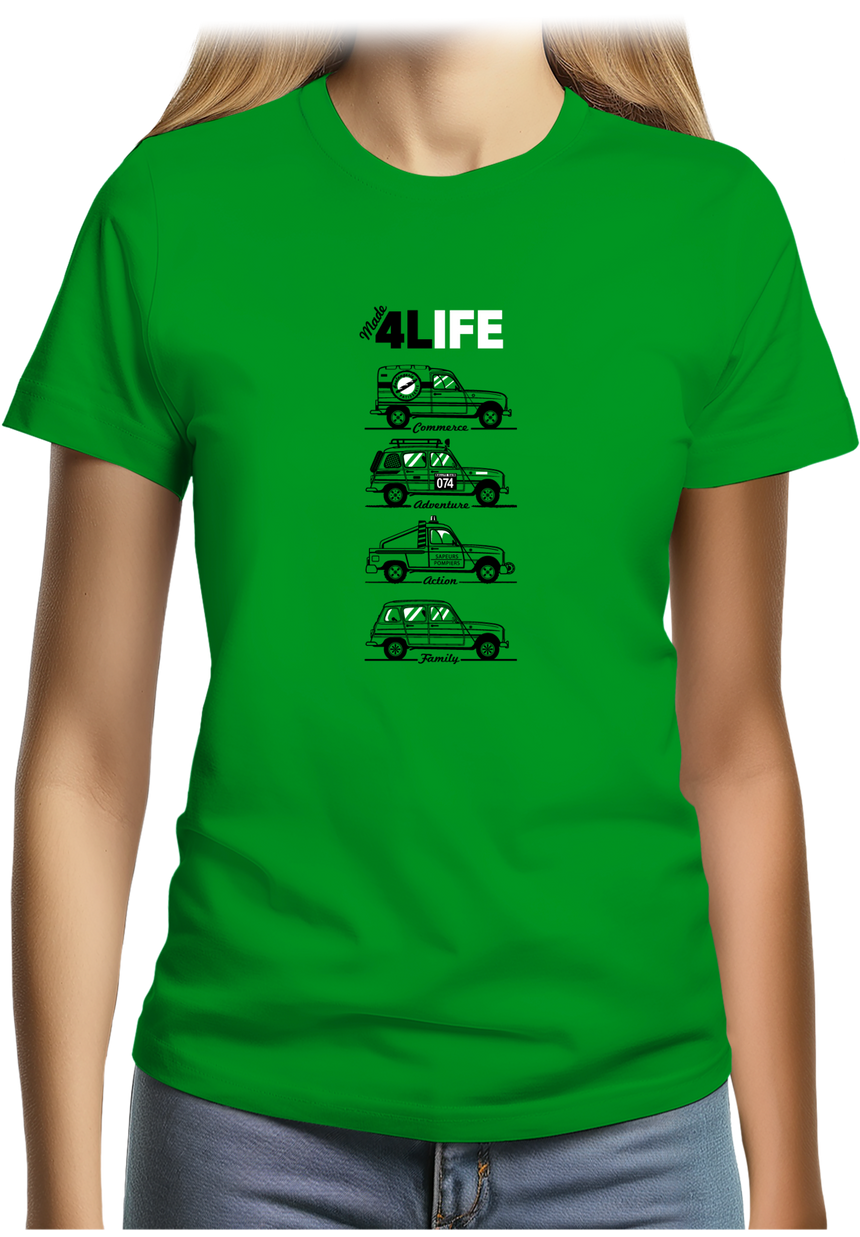T-Shirt Femme Voiture 4L Life