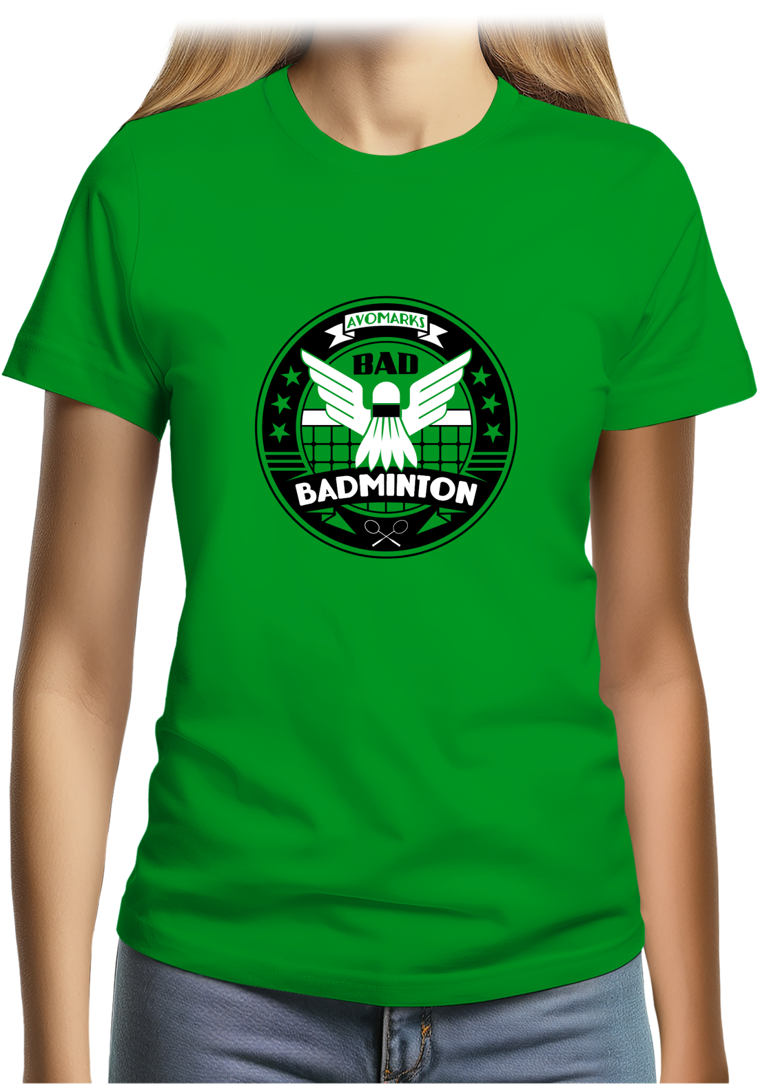 T-Shirt Femme Bad badminton university