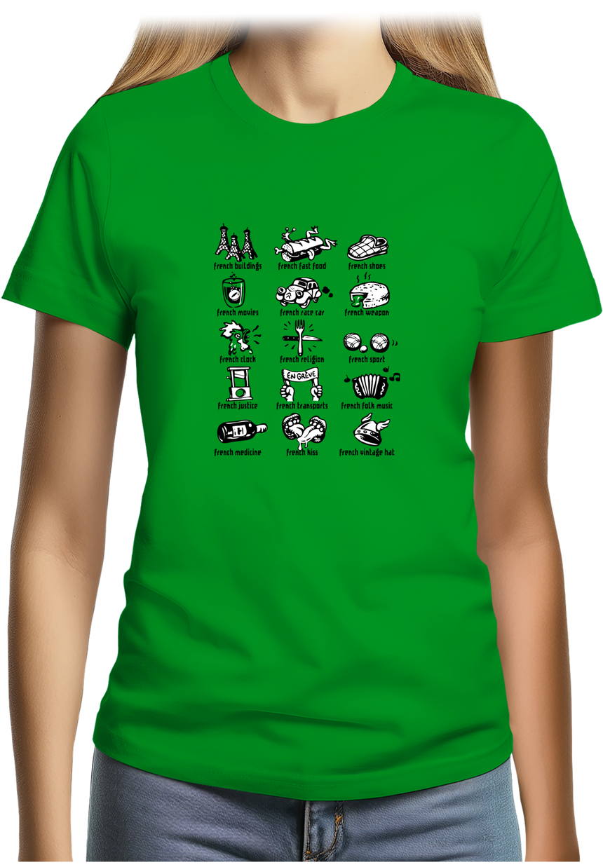 T-Shirt Femme French Symbol