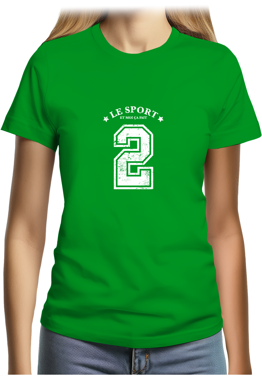 T-Shirt Femme Le sport et moi ça fait 2