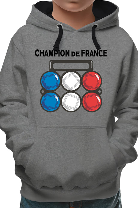 Sweat Enfant Champion de France pétanque