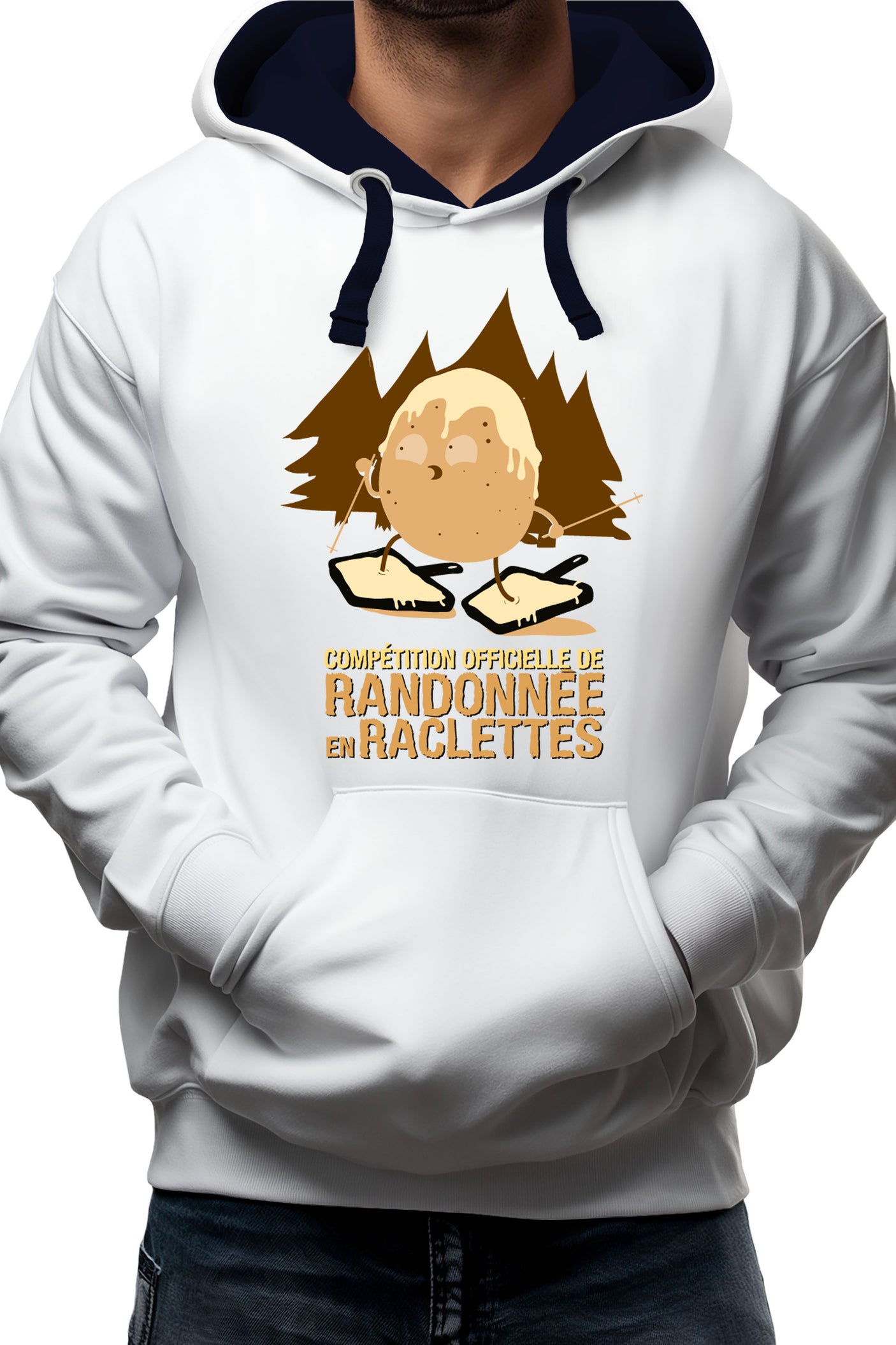 Sweat Adulte Randonnée Raclette Fromage