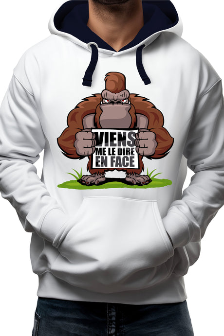 Sweat Enfant Viens me le dire en face Recto Verso