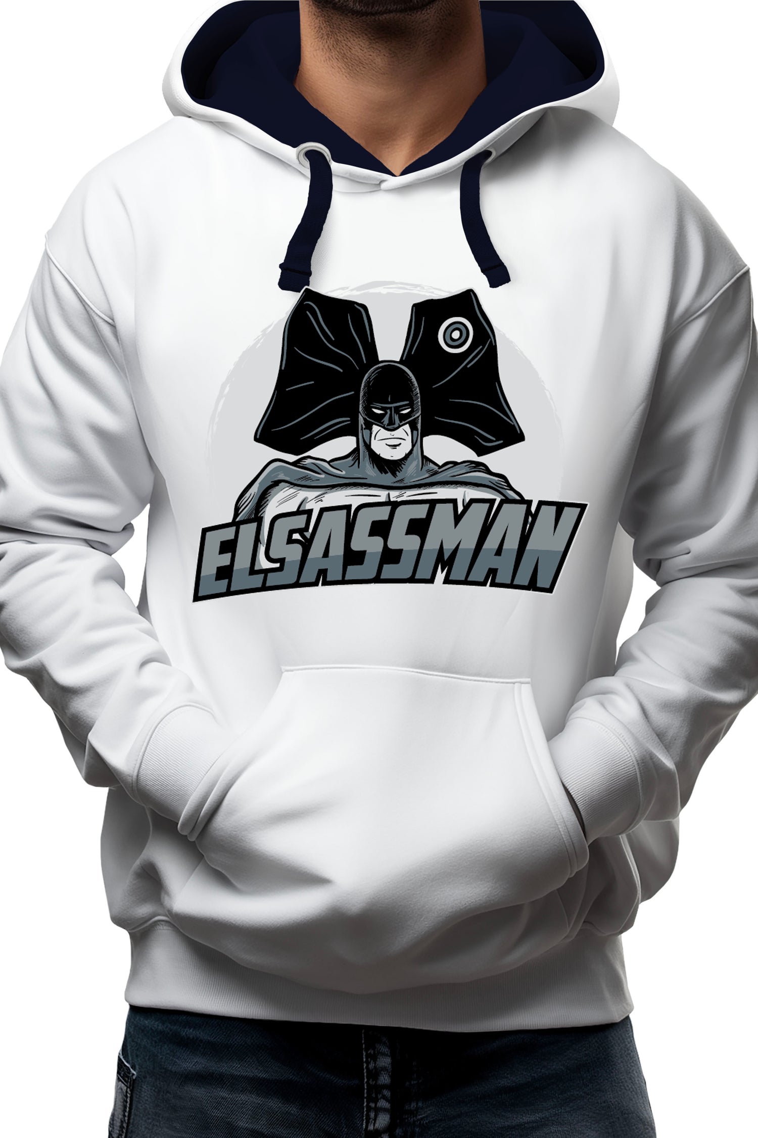 Sweat Adulte L'Alsacien qui a des super pouvoirs