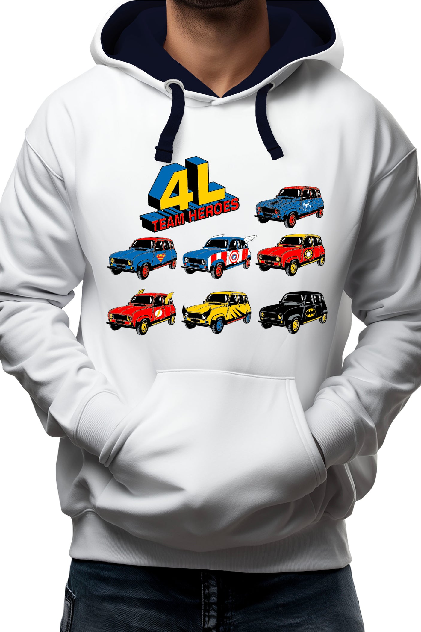 Sweat Adulte 4L Team super heroes