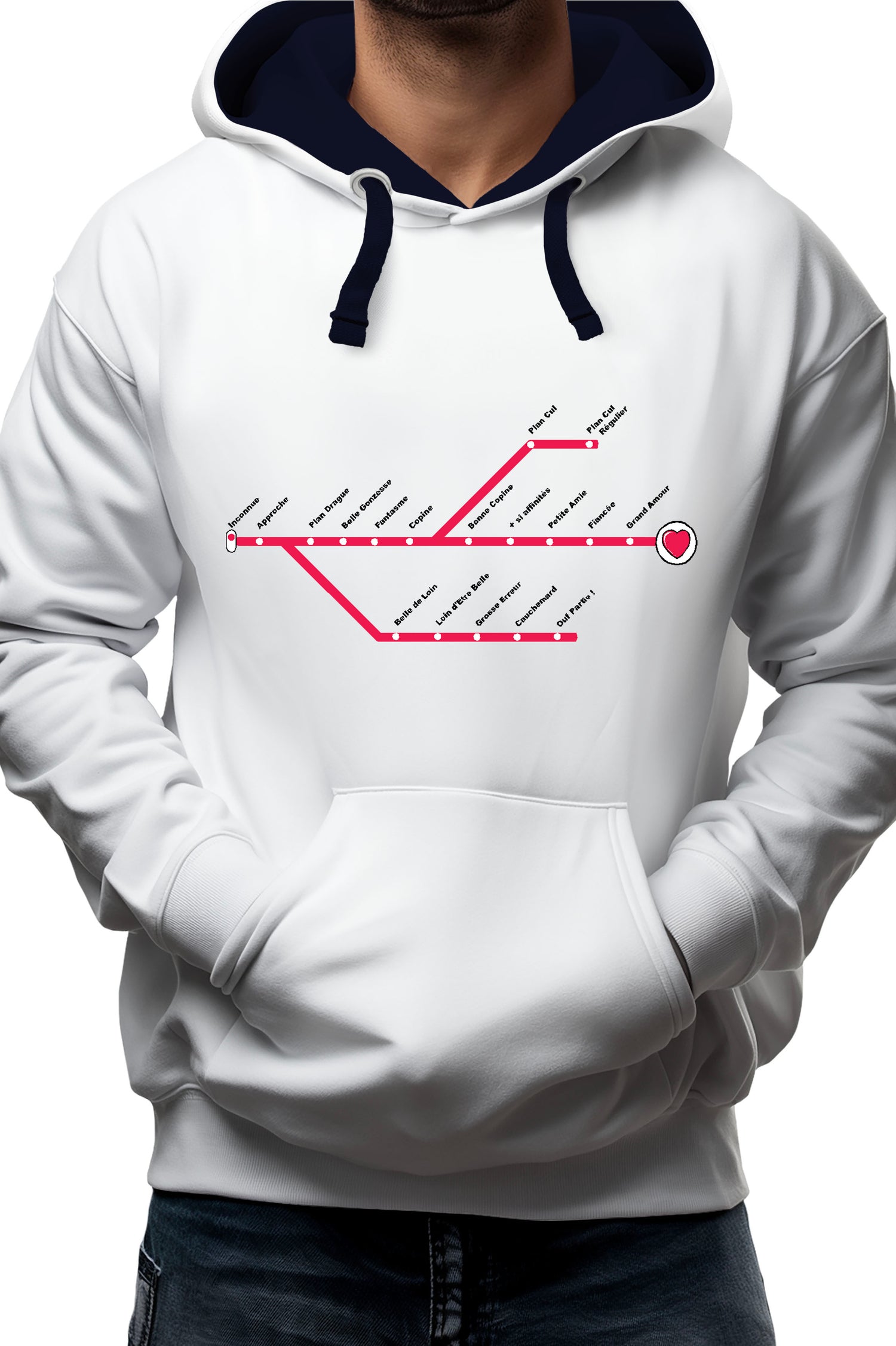 Sweat Adulte Love Line Homme