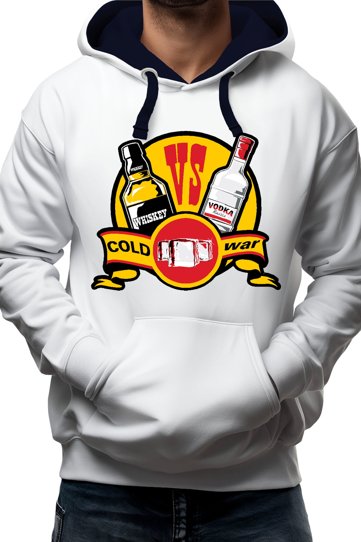 Sweat Adulte Coldwar whisky contre vodka