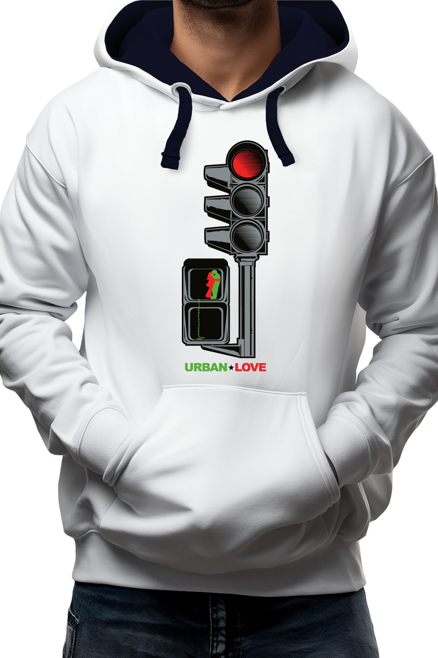 Sweat Adulte Feu tricolore des amoureux