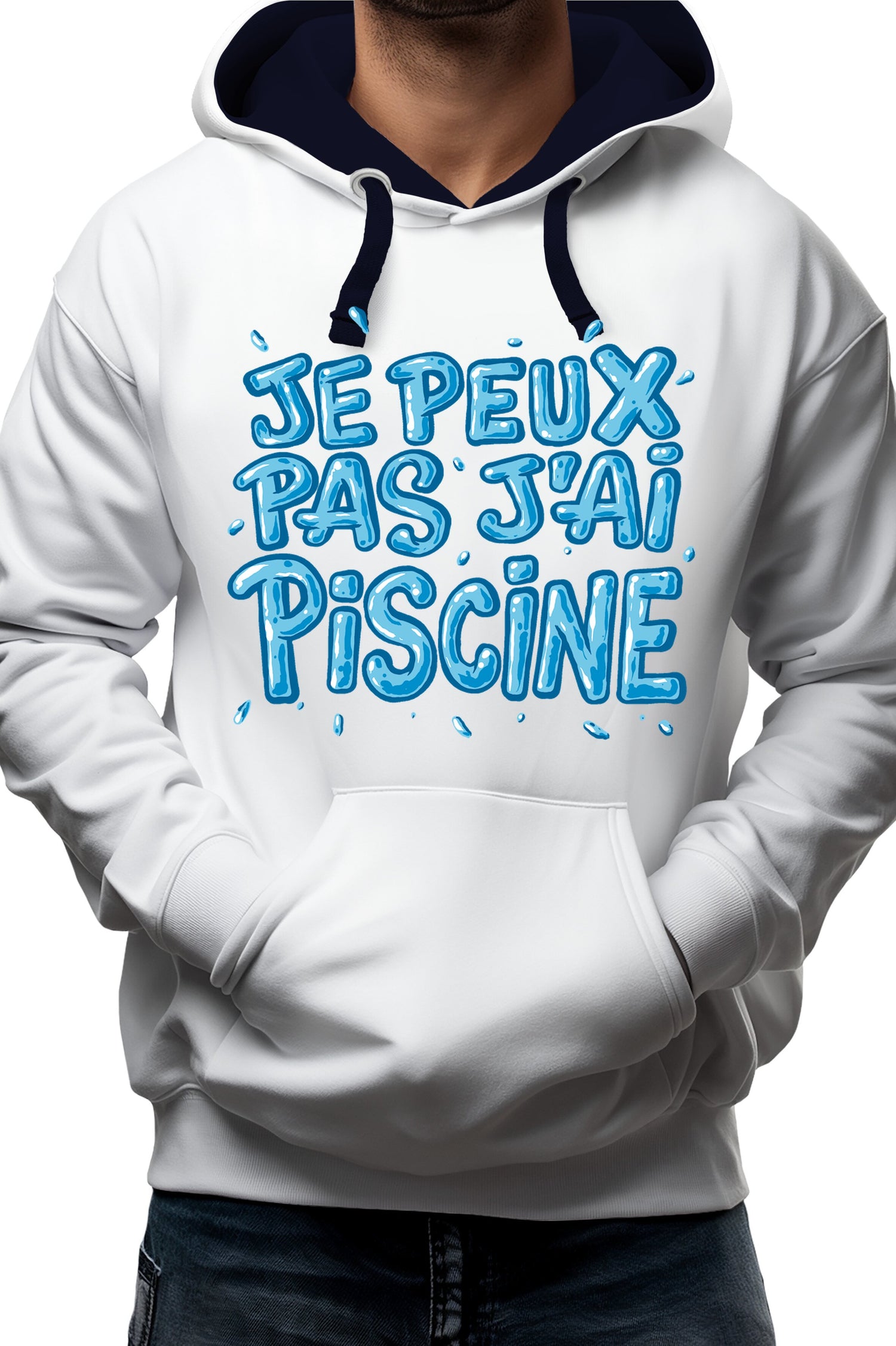Sweat Adulte Je peux pas, j'ai piscine