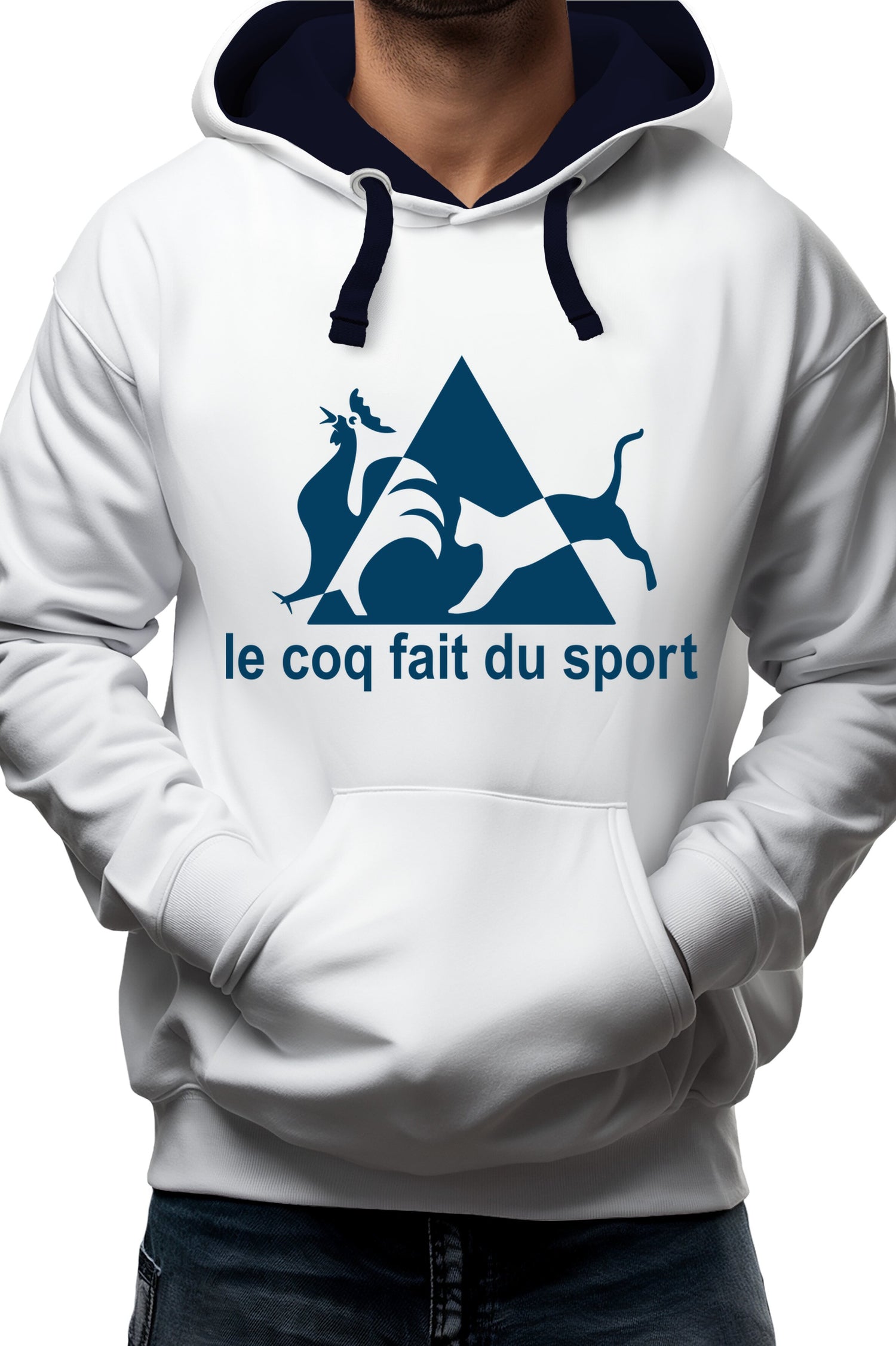 Sweat Adulte Le coq forcé au sport