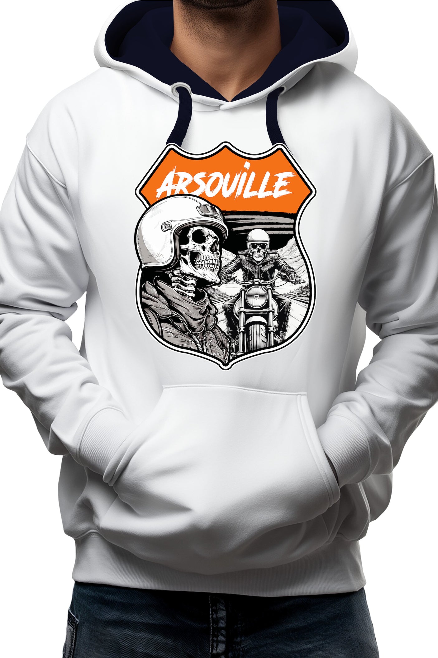 Sweat Adulte Arsouille tête de mort