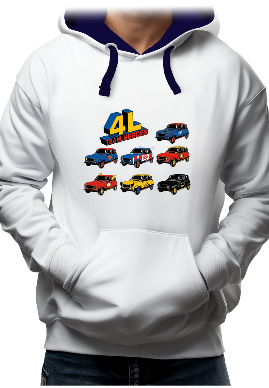 Sweat Adulte 4L Team super héros