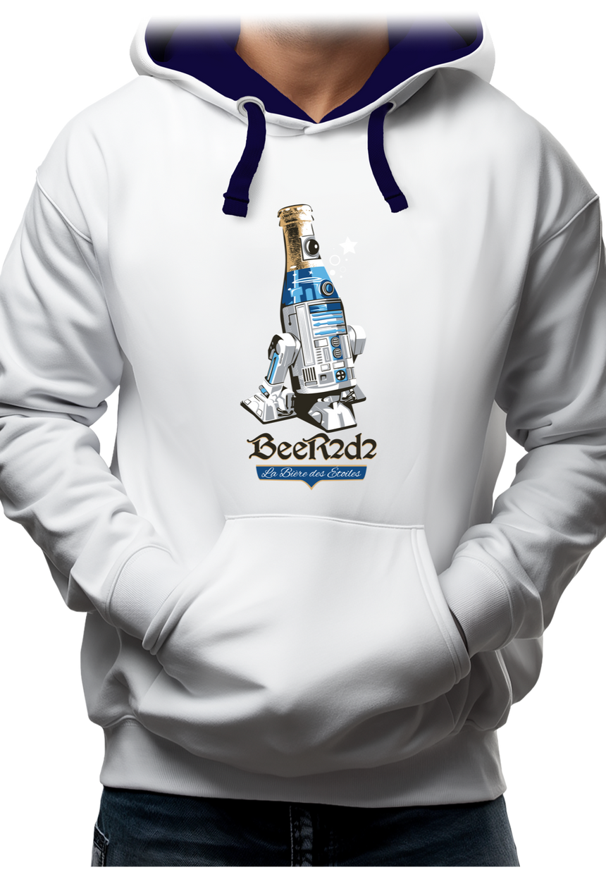 Sweat Adulte Beer2d2 la bière des étoiles