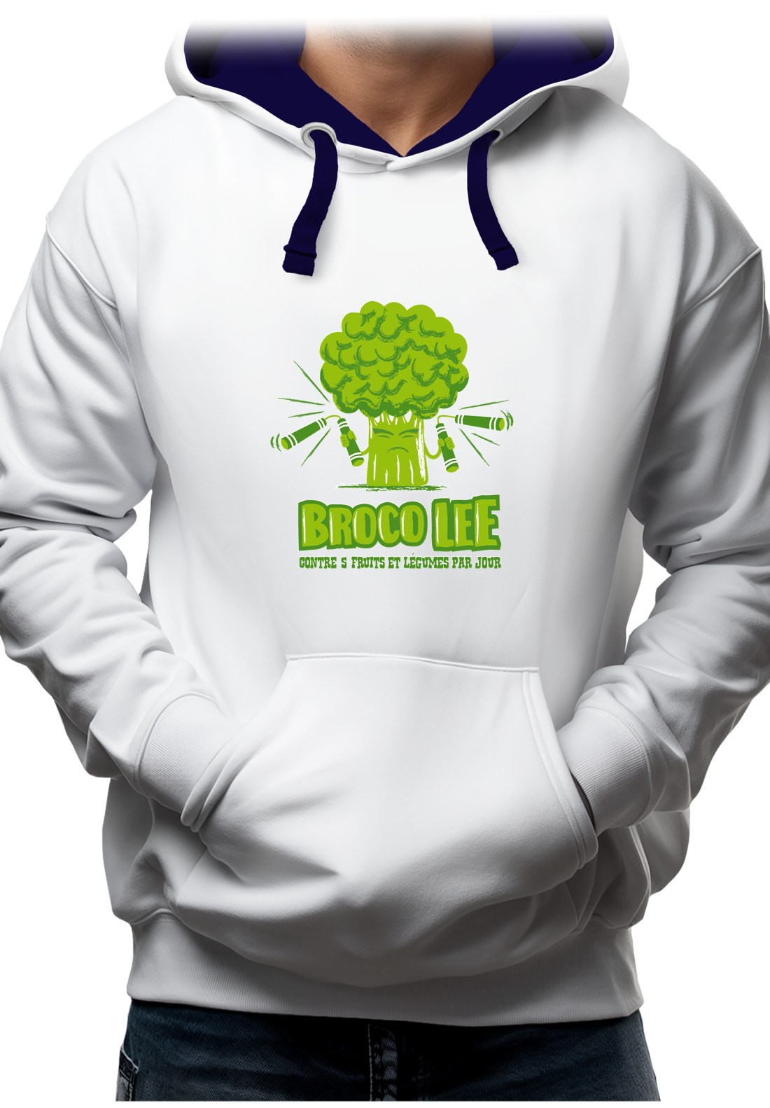 Sweat Adulte Broco Lee contre 5 fruits et légumes