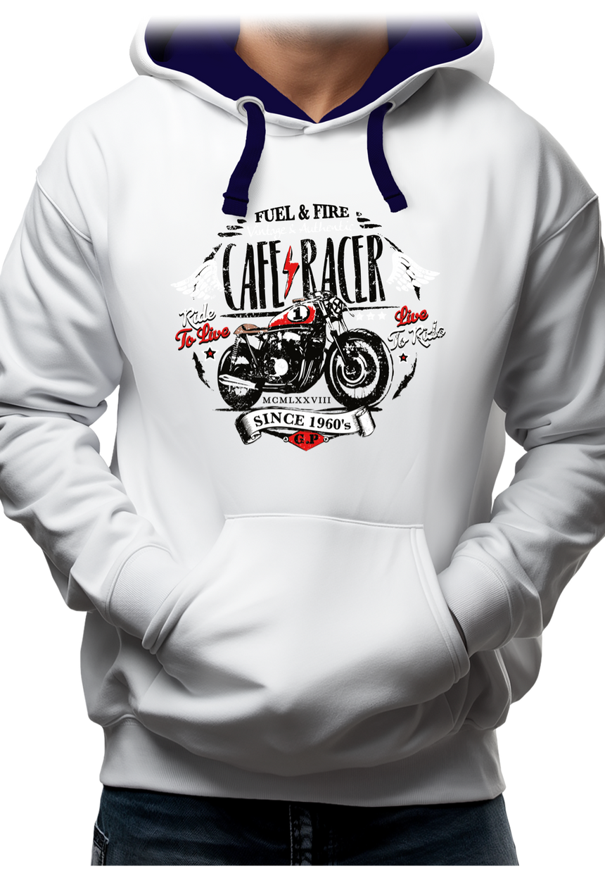 Sweat Adulte Moto Café racer