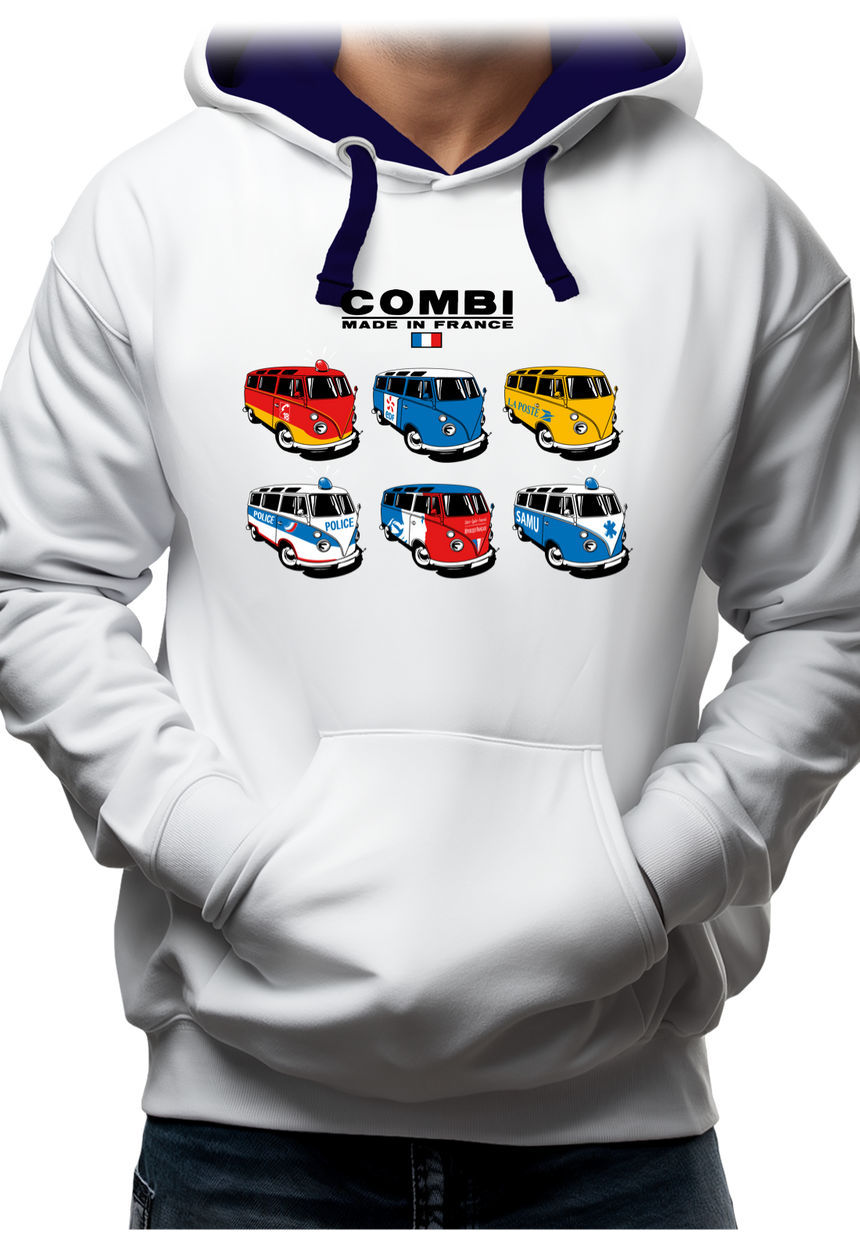 Sweat Adulte Combi de France, Pompier et Police