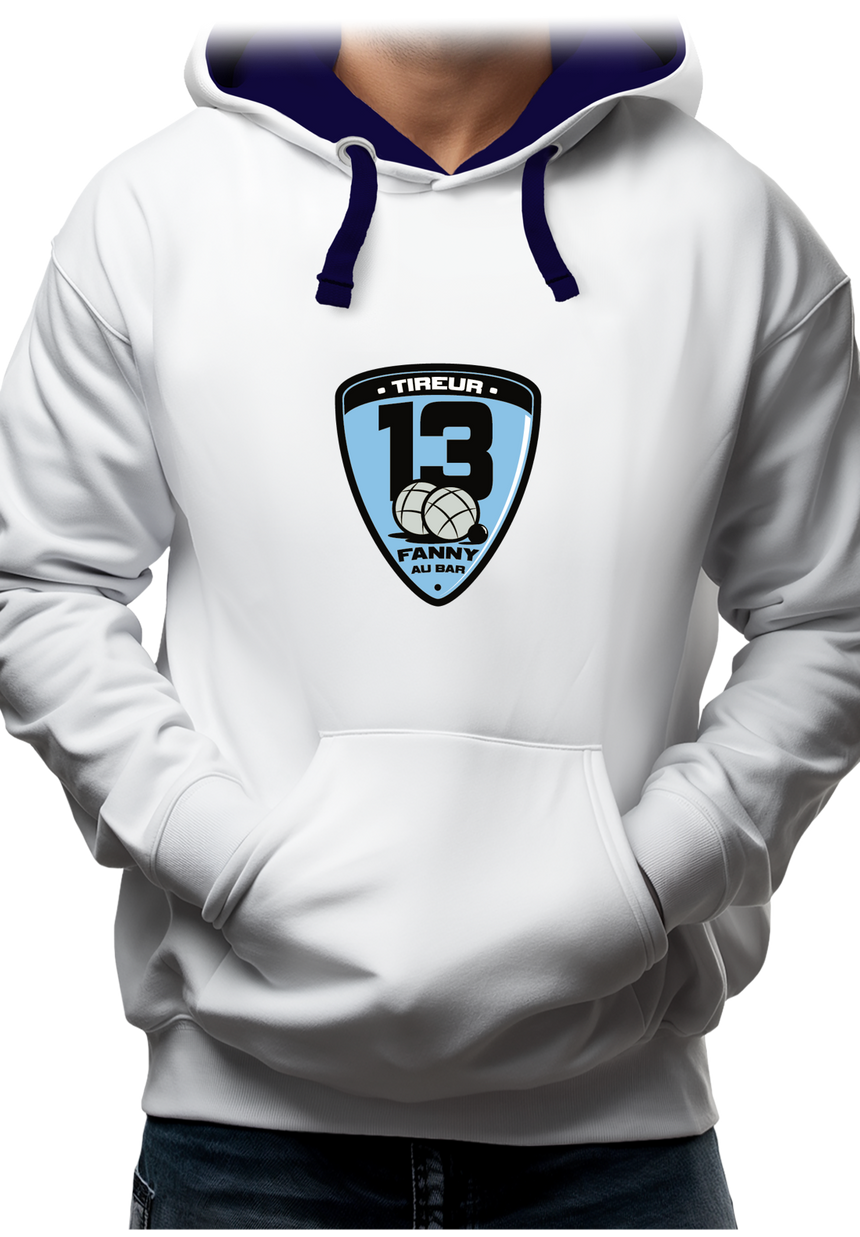 Sweat Adulte Fanny au bar, Tireur Pétanque