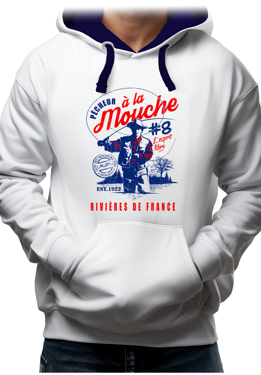 Sweat Adulte Pêcheur à la mouche