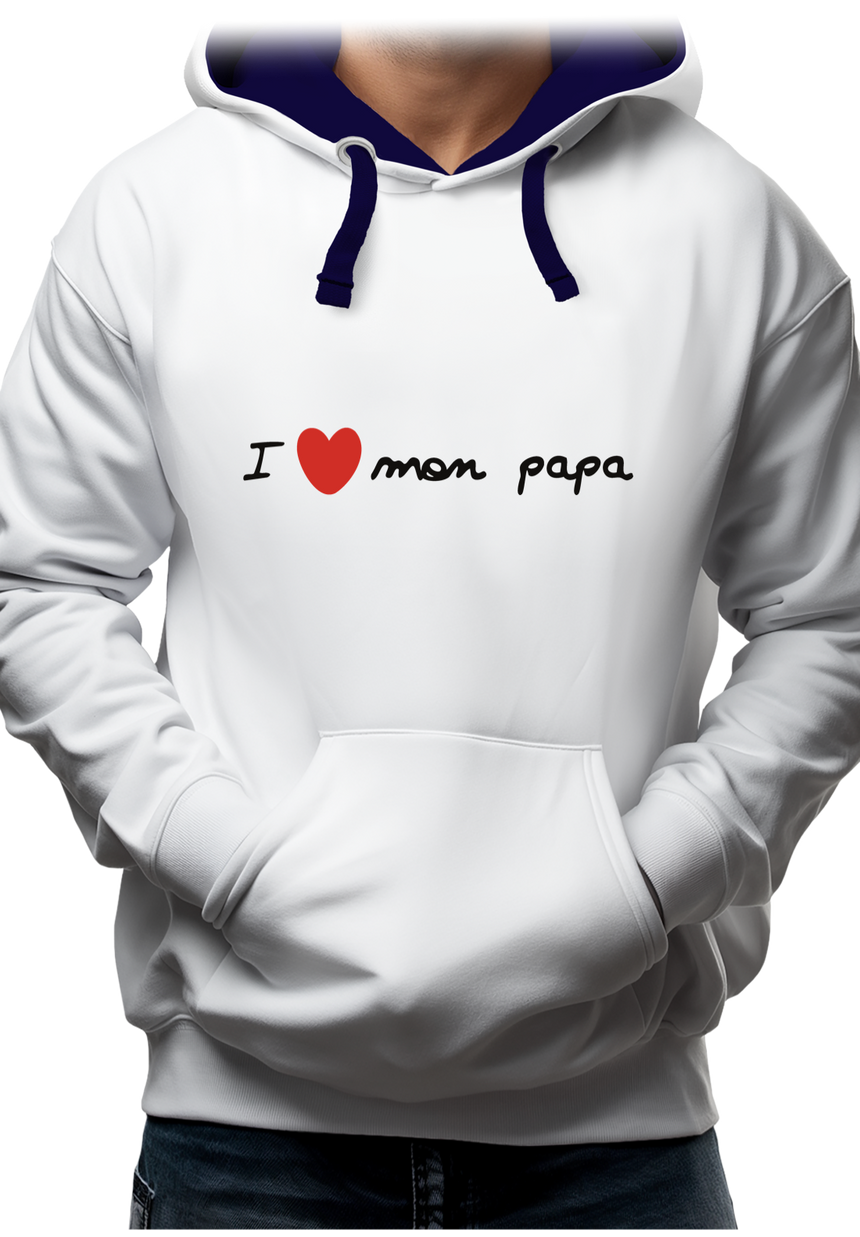 Sweat Adulte I Love Papa