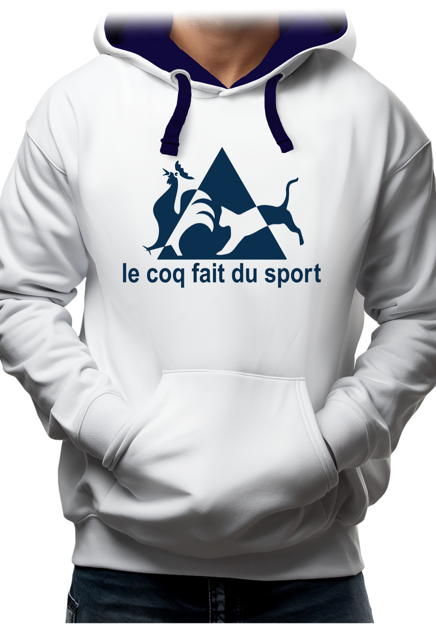 Sweat Adulte Le coq forcé au sport