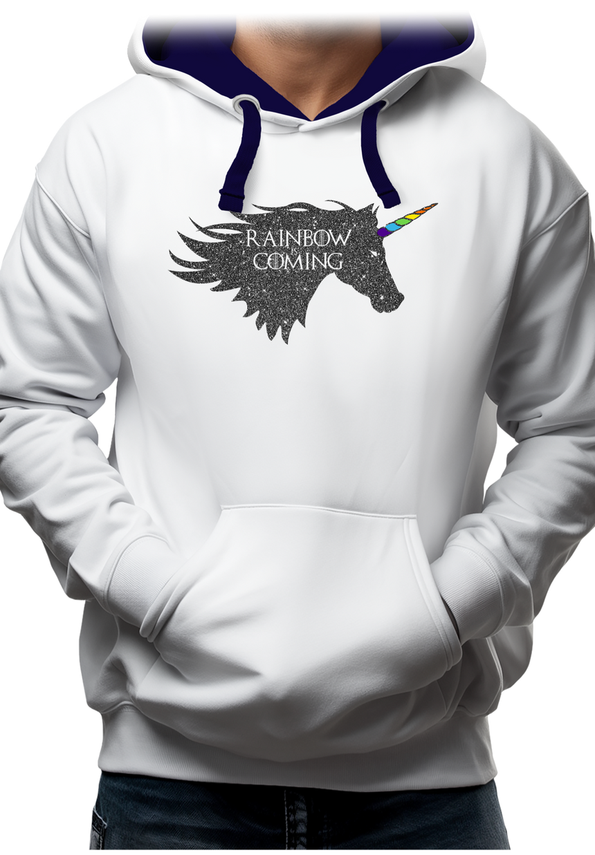 Sweat Adulte Rainbow unicorn is coming