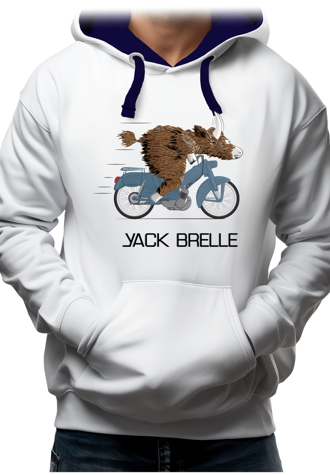 Sweat Adulte Yack Brelle en moto