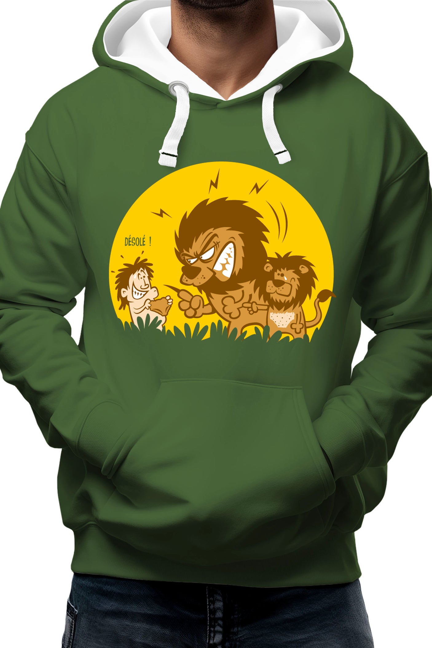 Sweat Adulte Lion et bébé