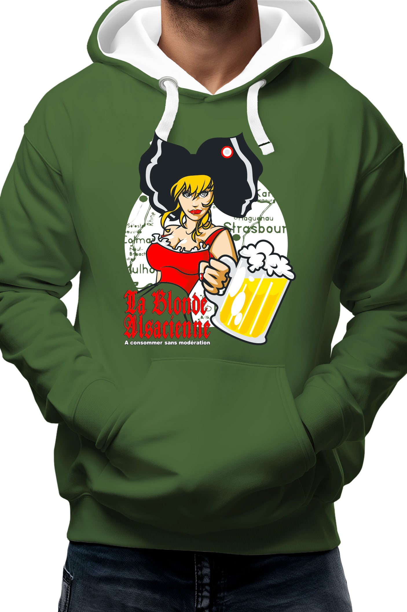 Sweat Adulte La blonde alsacienne