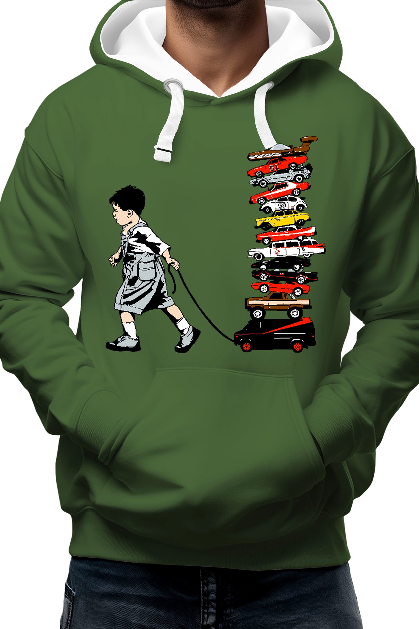 Sweat Adulte La Collection de voitures via les séries télé