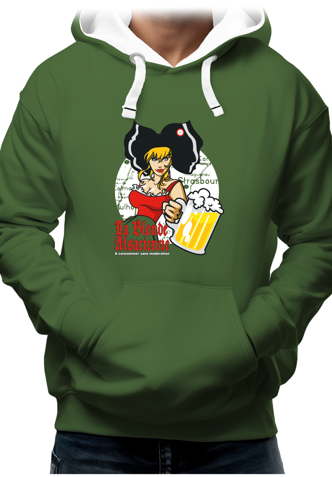 Sweat Adulte La blonde alsacienne