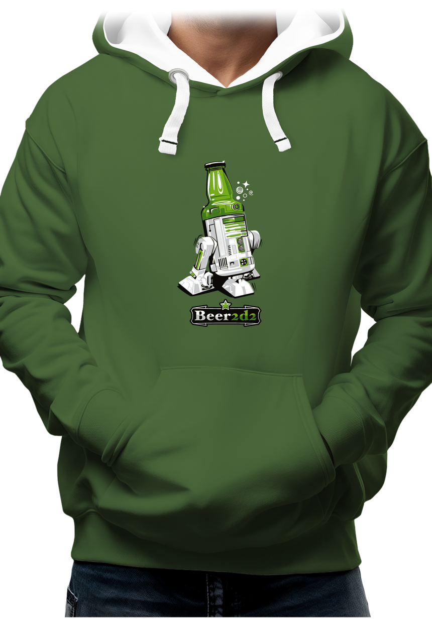 Sweat Adulte Beer2d2 la bière contre attaque