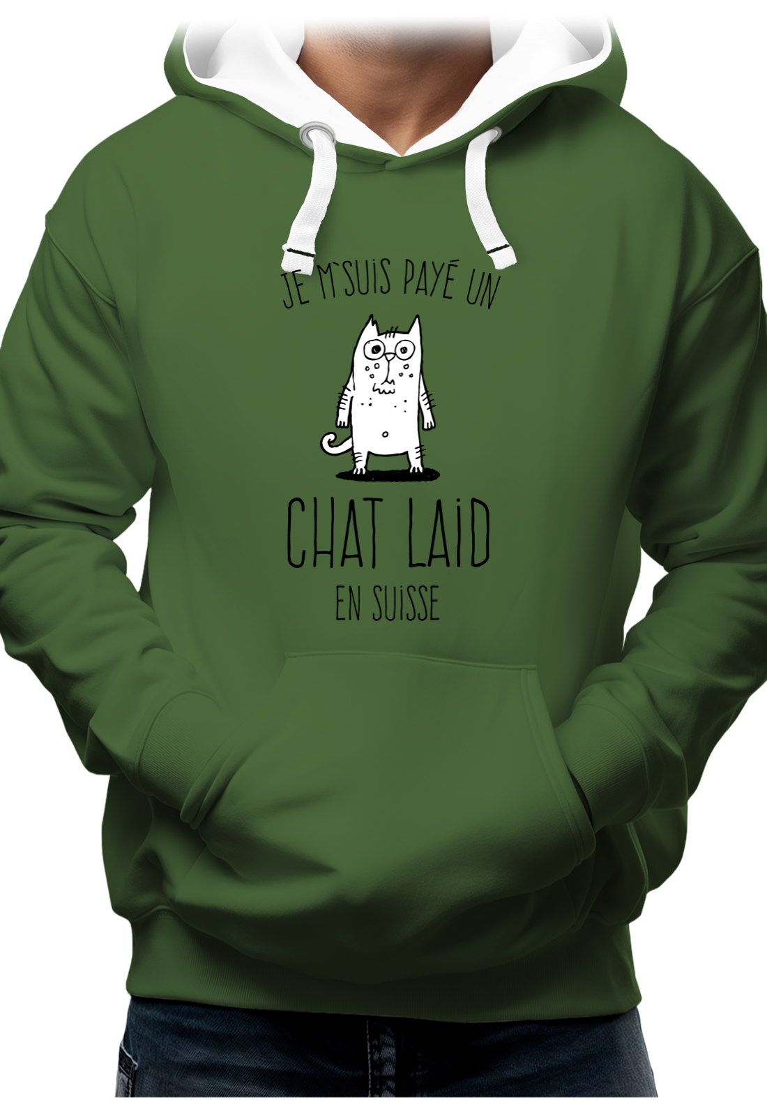 Sweat Adulte Un chat laid en suisse