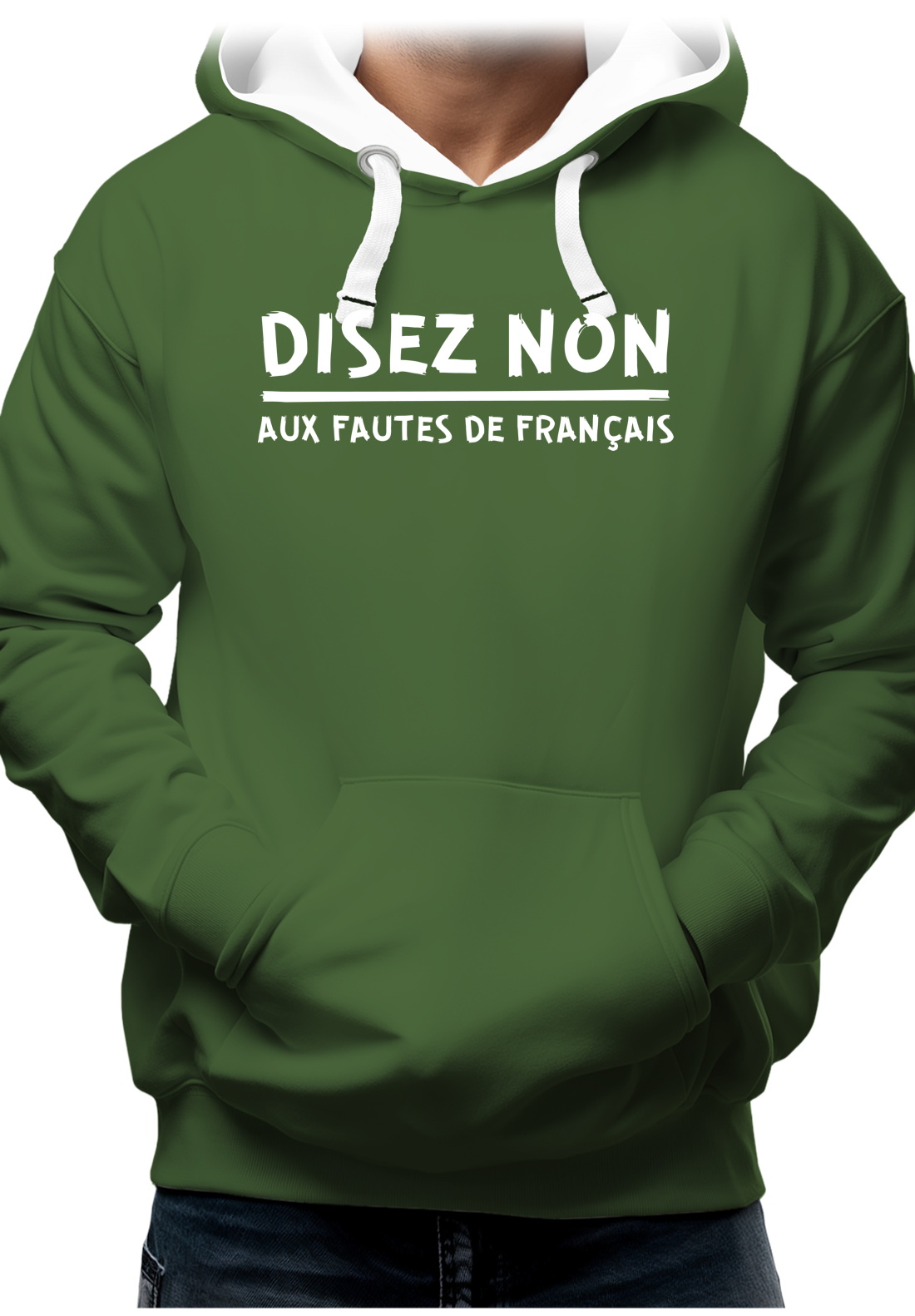 Sweat Adulte Disez non aux fautes de français