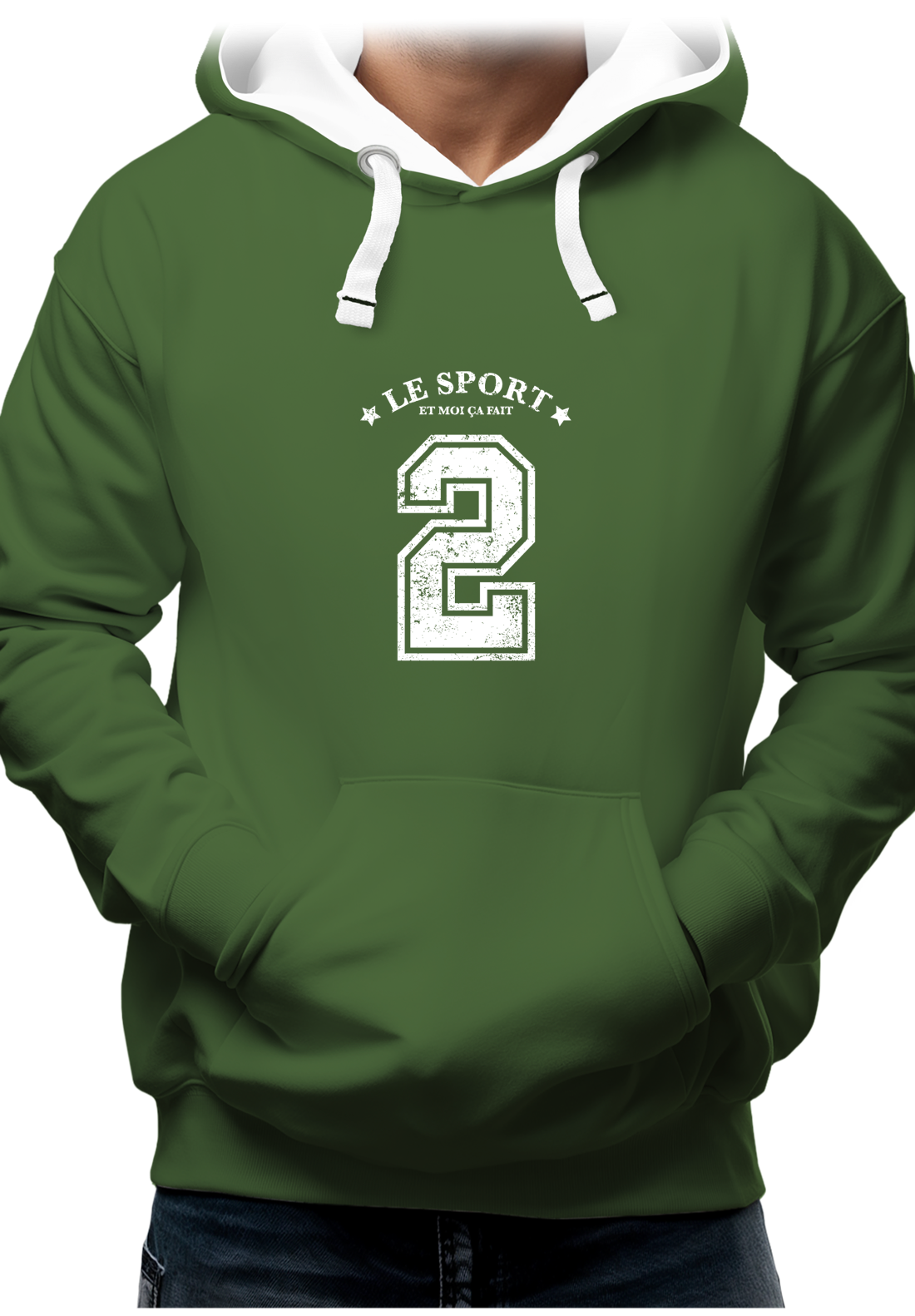 Sweat Adulte Le sport et moi ça fait 2