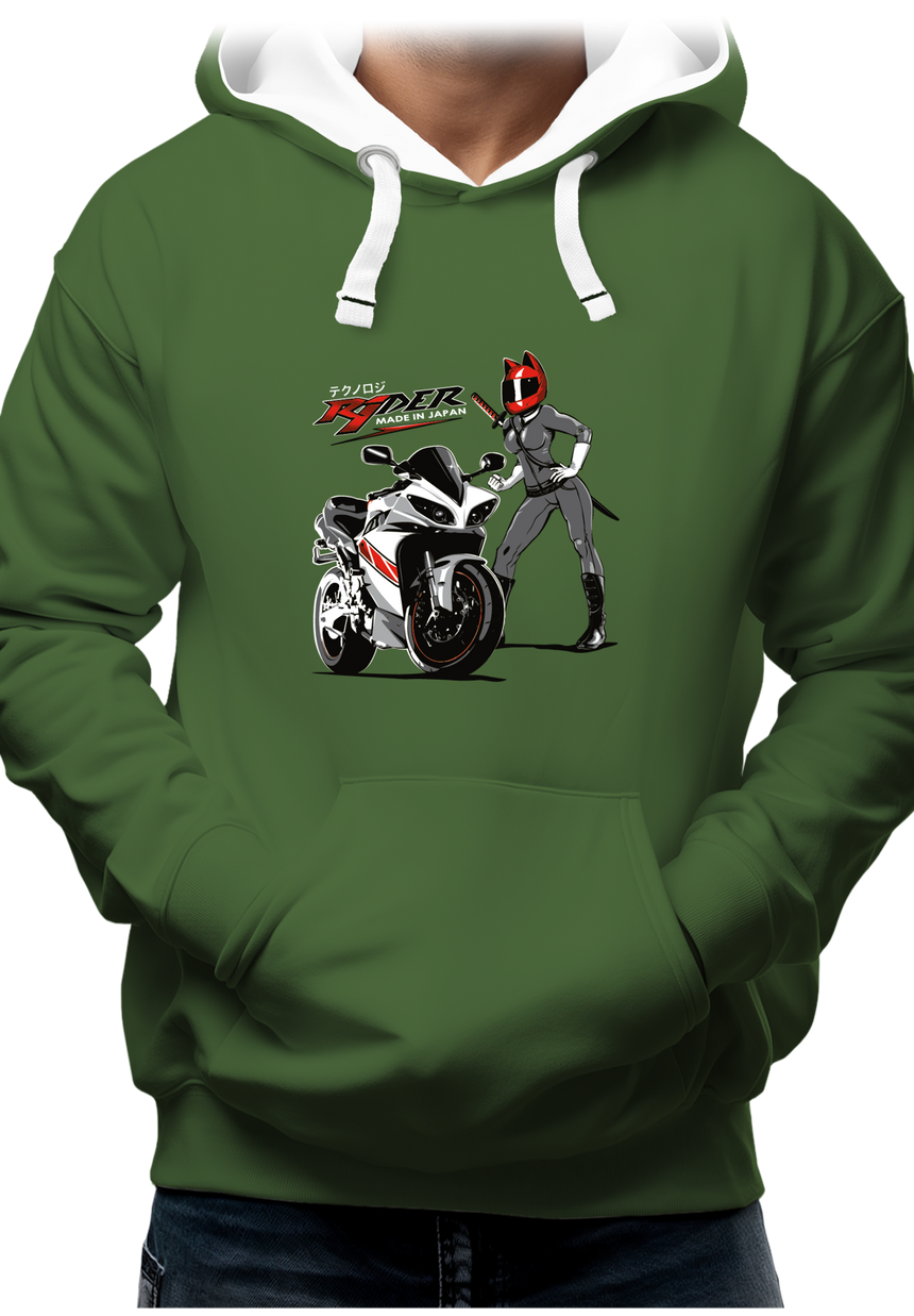 Sweat Adulte Moto R1 Made in Japan
