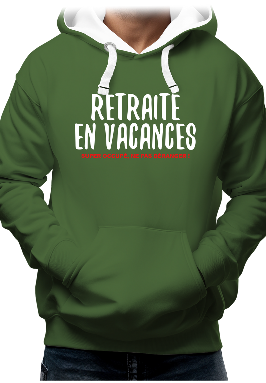 Sweat Adulte Retraité en vacances