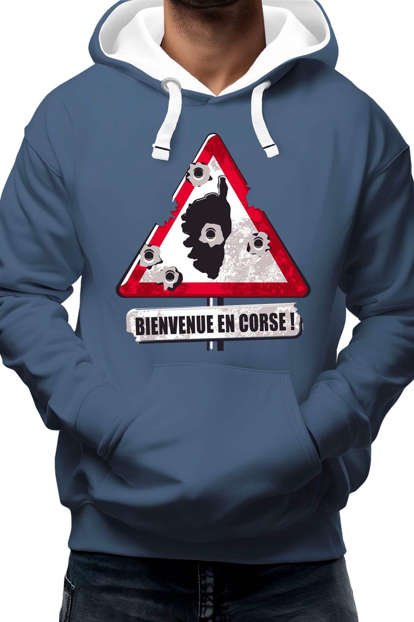 Sweat Adulte Bienvenue en Corse impact