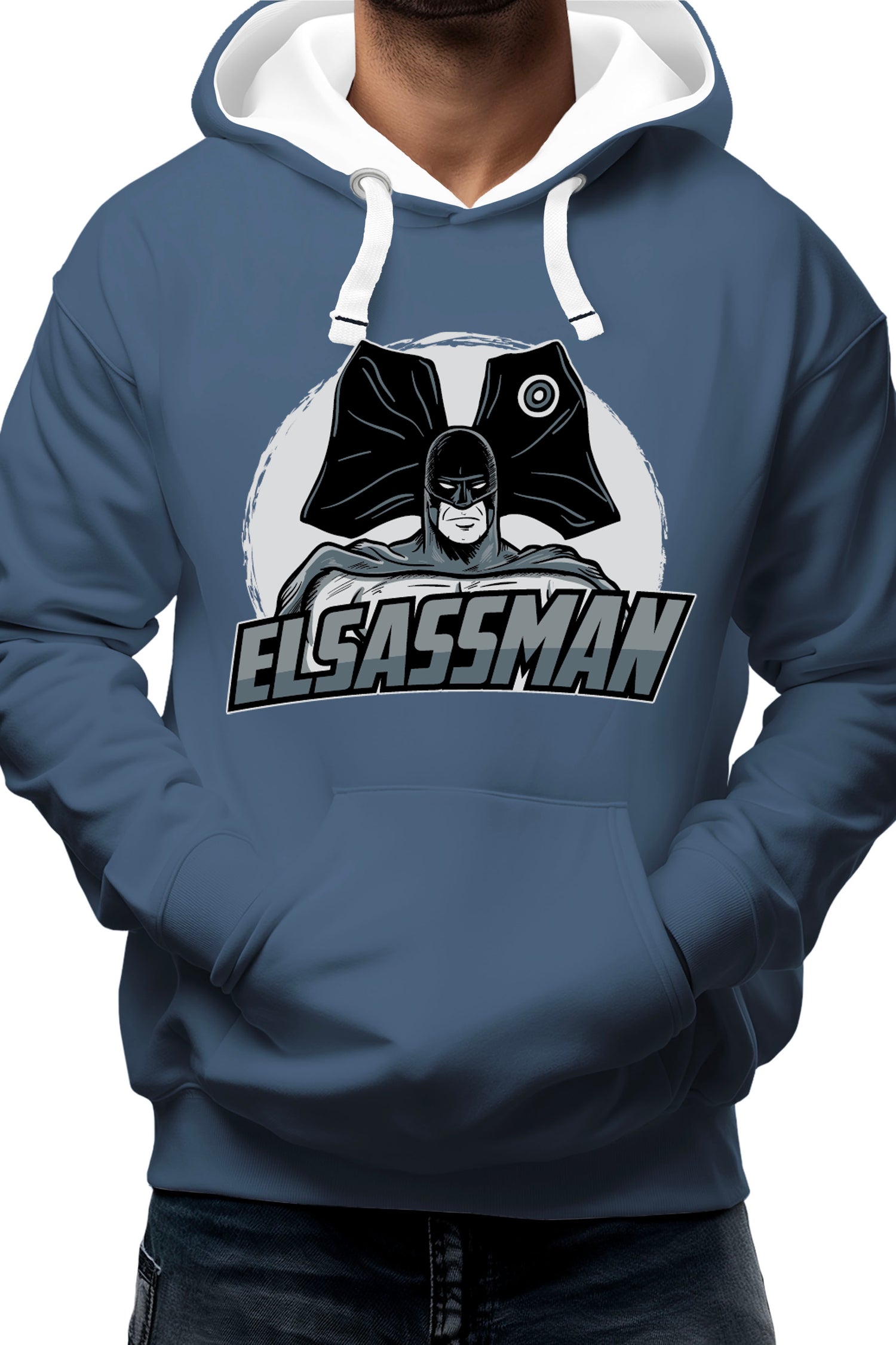 Sweat Adulte L'Alsacien qui a des super pouvoirs